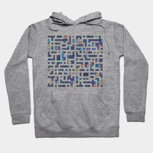 Vintage Gaming Arcade Video Game Gamer Maze Grid Pattern Hoodie